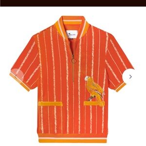 Tombolo Size MEDIUM Terry Zip Up Shirt